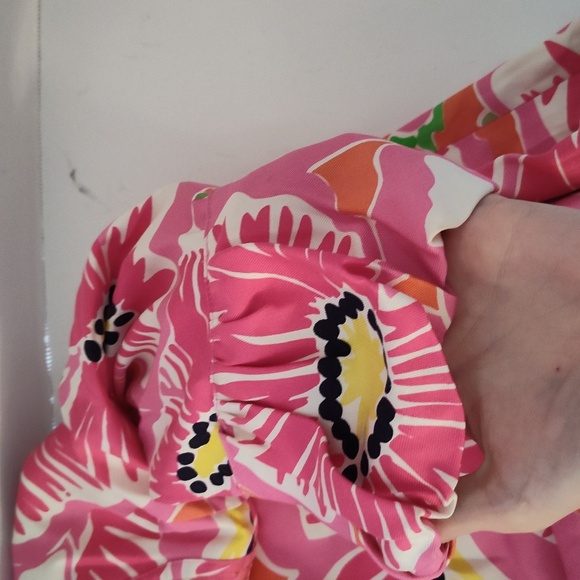 Lilly Pulitzer Mini Silk Dress Pink Flowers Size 2 - Picture 6 of 8